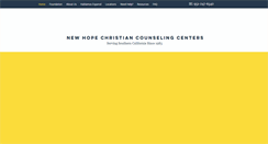 Desktop Screenshot of newhopechristiancounseling.org