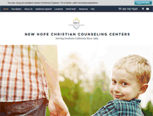Tablet Screenshot of newhopechristiancounseling.org